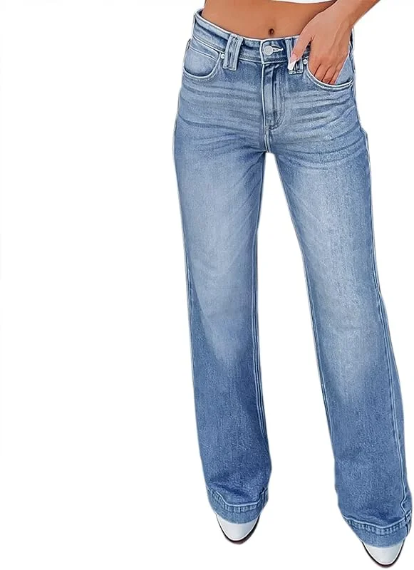 Jean skinny pour femme - Couleur unie - Stretch - Taille haute - Pantalon de loisirs aéré - Pantalon pour les réunions - Activités sociales — Vetements ski