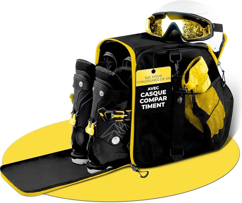 STYNGARD Sac à Chaussures de Ski avec Compartiment pour Casque et Compartiment pour Bottes [40 L] – Sac pour Bottes de Ski avec bandoulière - Modèle Zermatt — Equipement ski