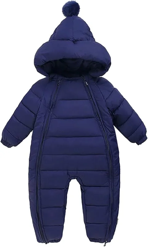 Combinaison De Neige Bébé Nouveau Né Body Barboteuse À Capuche Hiver Bébé Fille Garçon Rembourré À Capuche Polaire Combinaisons De Neige Garçon Combinaison De Ski Fille — Vetements ski