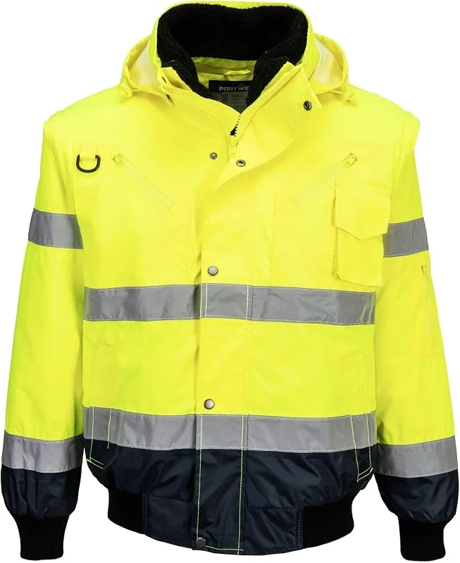 Portwest Bomber Jacket EN471 HiVis 3in1 Org Lge pour Homme — Vetements ski