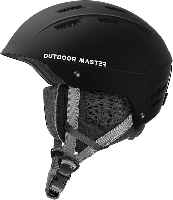 OutdoorMaster Casque de ski homme, femme modèle Kelvin II – Ventilation réglable et système de réglage de roue – Doublure amovible, certifiée ASTM pour Ski et Snowboard — Equipement ski