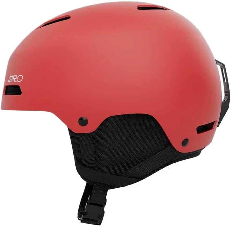 Giro Ledge FS Casque de Ski et Snowboard M, Coque Rigide en ABS avec EPS, système de réglage en Forme, Ventilation, Casque Freestyle Rouge Mat (Rouge Mat) — Equipement ski