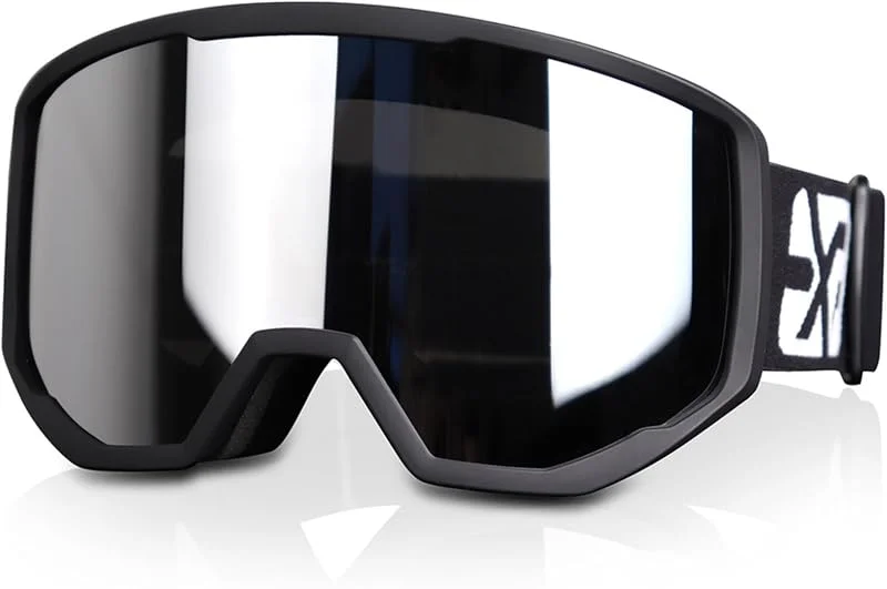 EXP VISION Masque de Ski Pro Anti-buée Lunettes de Ski, 100% Protection UV400 Masques de Snowboard, Masque et Lunettes de Ski Moto Skateboard pour Hommes, Femme, Garçons et Filles — Equipement ski