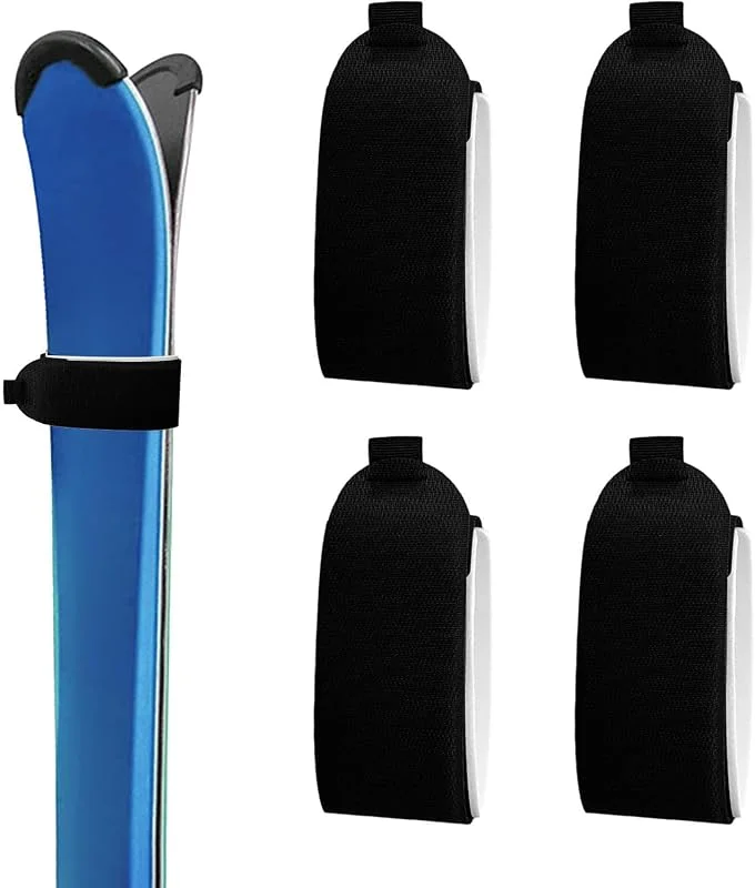 Sangles de Ski Porte-Équipement Support de Rangement Ajustable 4 Pièces — Equipement ski