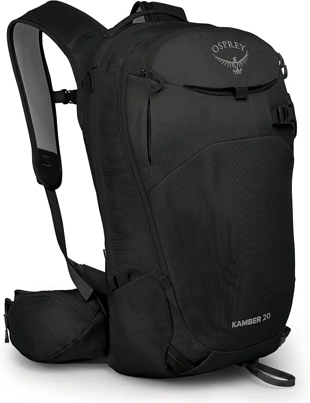 Osprey Kamber Sac à dos de ski et de snowboard pour homme, Noir, 20L US, Kamber Sac à dos de ski et de snowboard — Equipement ski