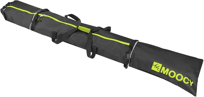 MOPHOEXII MOOCY Sac de Ski pour Voyage en Avion, Non rembourré pour Skis jusqu'à 200 cm, pour Adultes et Enfants — Equipement ski