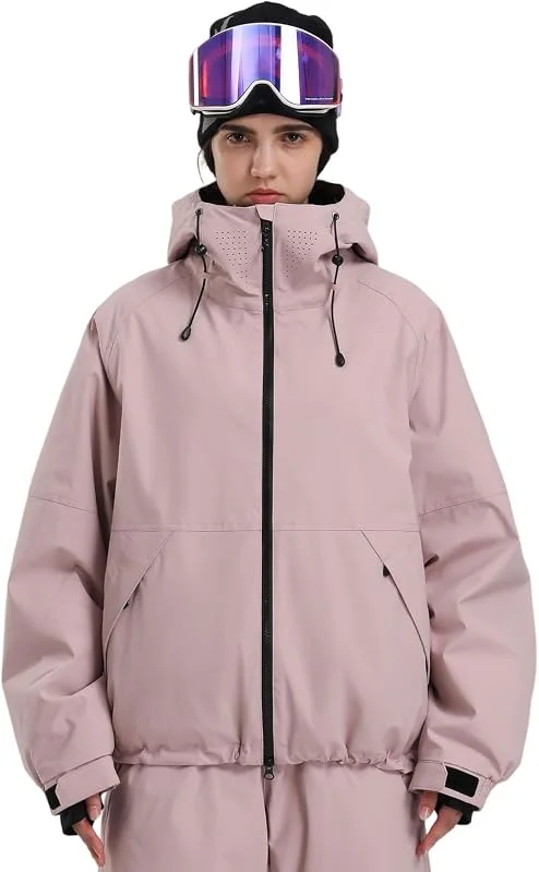 GSOU SNOW Femme Veste de Snowboard Coupe Ample Imperméable Blouson de Ski — Vetements ski