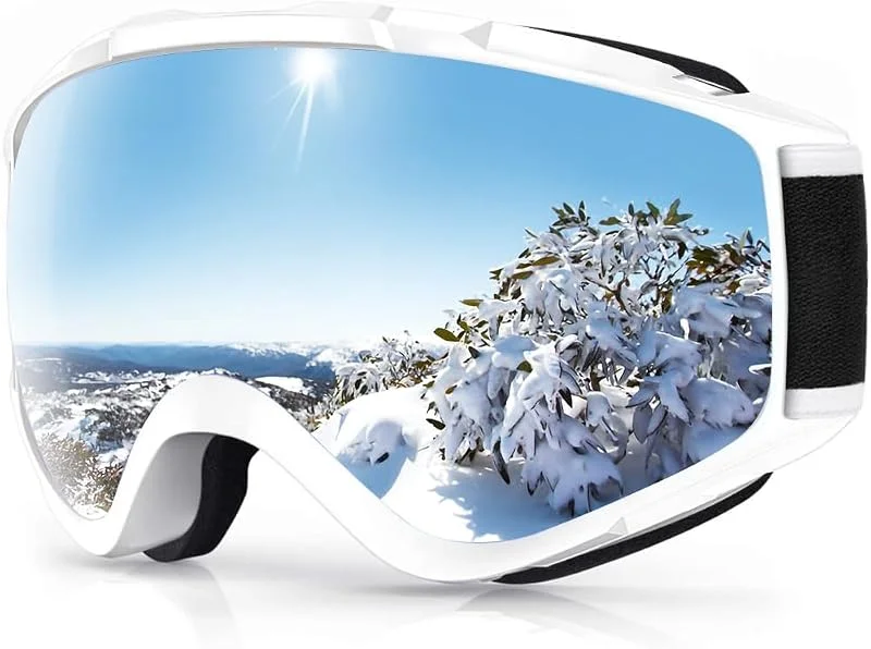 Findway Lunette de Ski, Masque de Ski Lunettes de Ski pour Adulte Homme Femme Jeunesse Junior OTG Masques de Snowboard, Anti buée, 100% Anti-UV pour Sports Hiver — Equipement ski