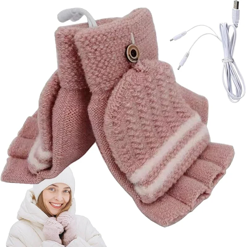 Gants d'hiver chauffants - Gants chauds à doigts complets ou demi-doigts — Vetements ski