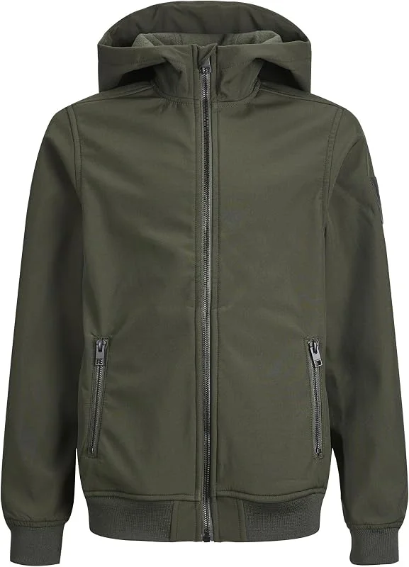 JACK & JONES Jjebasic Softshell Hood Sn Jnr Veste Garçon (lot de 1) — Vetements ski