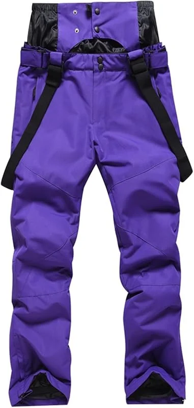 Pantalon de ski imperméable pour femme : pantalon de neige, pantalon de trekking, avec bretelles, combinaison de neige, pantalon fonctionnel d'hiver chaud, pantalon de snowboard, pantalon de — Vetements ski