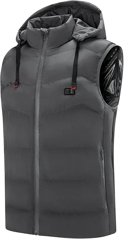 Gilet Électrique Chauffant Pour Homme Et Femme -, Veste Chauffante Homme Non Batterie Incluse Doudoune À Capuche Gilet Chauffant Moto Pour La Extérieur Chasse Le Ski 2024 2025 — Vetements ski