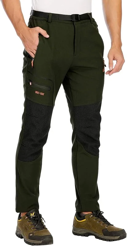 Pantalon Ski Randonnee Montagne Homme Imperméable Polaire — Vetements ski
