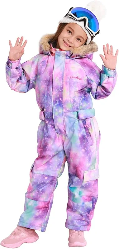 Bluemagic Combinaison Ski Enfant, Combinaisons de Ski Vêtements Veste Habit de Neige une Pièce Filles Garçons Enfants Hiver Extérieur Coupe-vent, Chaude, Imperméable et Respirante — Vetements ski