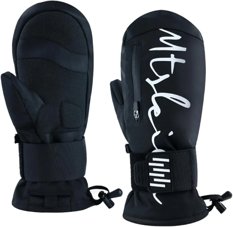 Gants thermiques résistants au froid pour écrans tactiles - Gants de ski imperméables - Gants d'hiver pour snowboard, randonnée, extérieur — Vetements ski