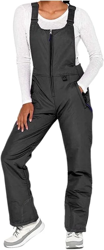 Pantalon de ski pour homme et femme, salopette cargo avec genoux renforcés, réglable, taille XXL — Vetements ski