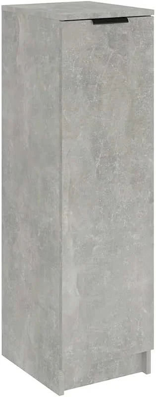 vidaXL Armoire à Chaussures Gris béton 30x35x100 cm Bois d'ingénierie — Equipement ski