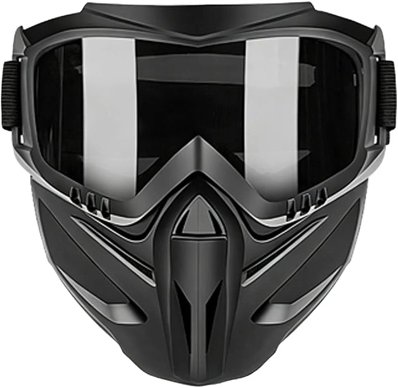 Masque de protection faciale anti-buée Protecteur Coupe-Vent avec Lunettes — Equipement ski