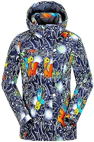 MU Veste de ski imperméable femmes'S Outdoor Veste coupe-vent imperméable Ski femmes Veste de ski imperméable coloré costume de surf des neiges d'hiver, Multicolore, **-Grand — Vetements ski
