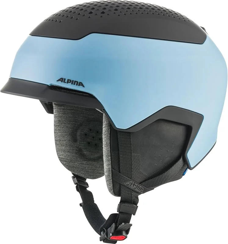 ALPINA Gems Casque de Ski Adulte Unisexe, Bleu fumé, Noir Mat, 51-55 — Equipement ski