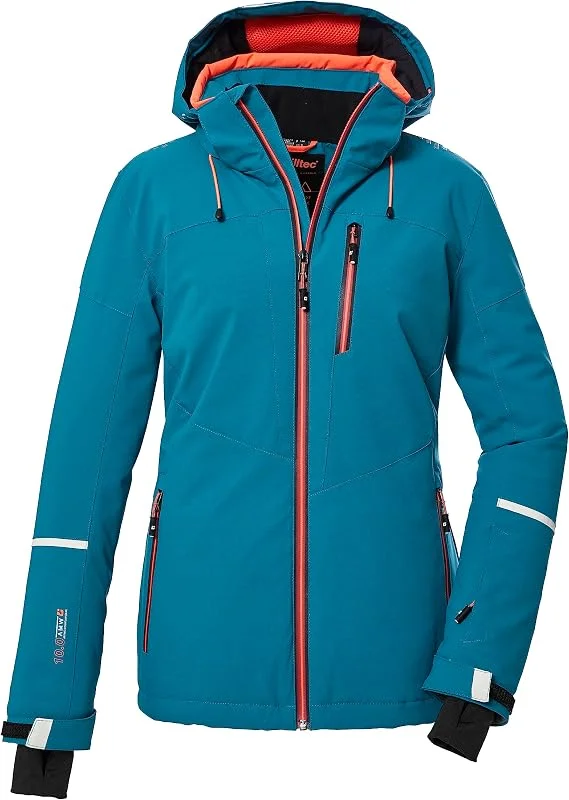 Killtec Ksw 81 Wmn Ski Jckt Veste de ski, veste fonctionnelle avec capuche amovible et pare-neige Women´s — Vetements ski
