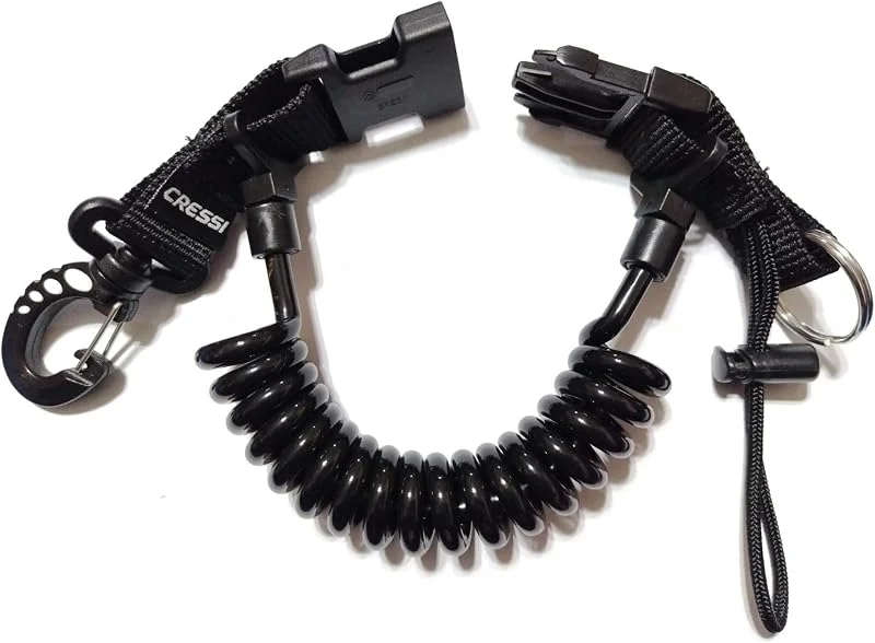 Cressi Laynyard - Elastic Spiral Cable for Diving and Water Activities, Unisex — Equipement ski