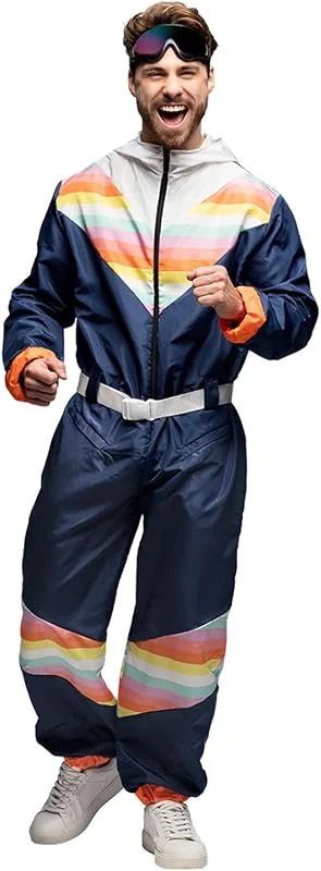 Boland - Combinaison de ski pour hommes, déguisement pour une fête à thème, Halloween ou le carnaval, déguisement des années 80 — Vetements ski