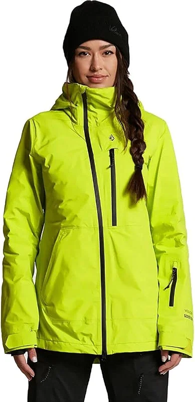 Volcom - Veste De Ski, Snow NYA Tds Inf Gore-tex Jacket Lime Femme - Femme - Taille s - Vert — Vetements ski