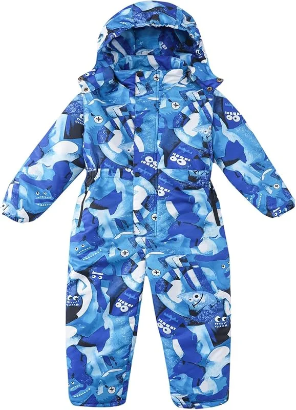 Combinaison De Neige Unie Pour Tout-Petits En Hiver Manteau À Capuche Jumpsuit Pour 3-24 Mois Outwear Épaissie Bébé 3-18 Mois Combinaison Shorts Fille 5 Ans Tenue Ski Enfant — Vetements ski