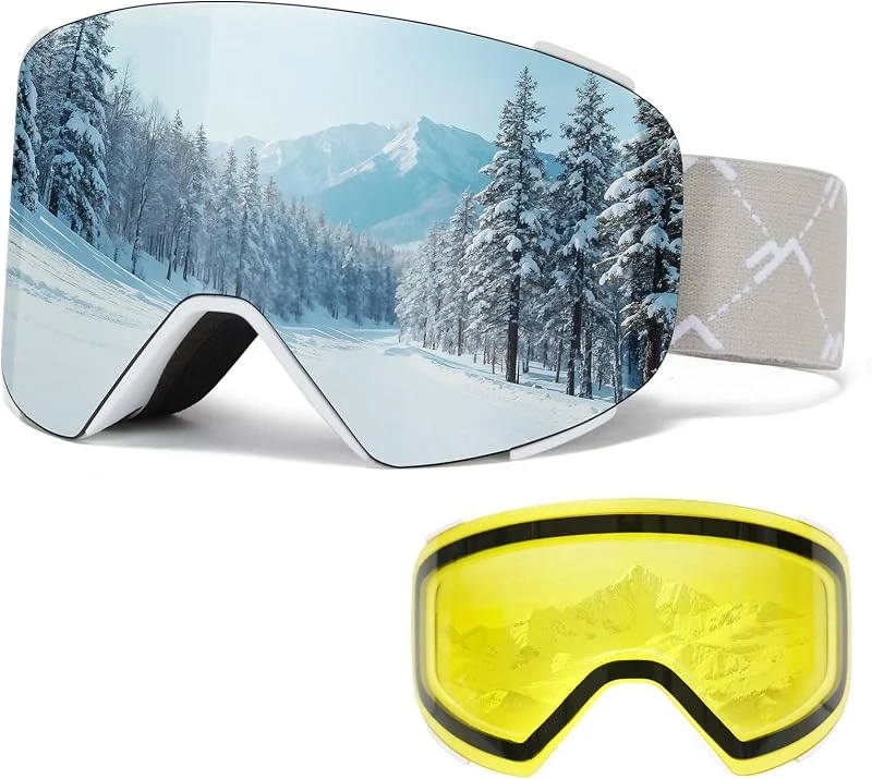 Masque de Ski YH693C avec Magnétique Lentille Interchangeable — Equipement ski
