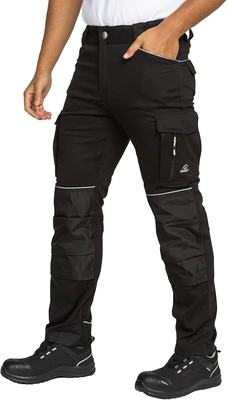 BWOLF Daytona Pantalon de Travail Homme Stretch Pantalon Travail Homme - Coton - Élasthanne - Nombreuses Poches — Vetements ski