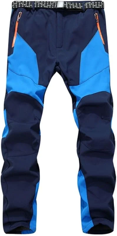 Pantalon de randonnée pour homme - Imperméable - Coupe-vent - Doublure chaude - Pantalon de ski - Pantalon softshell chaud - Pantalon d'hiver - Pantalon d'extérieur - Pantalon de snowboard — Vetements ski
