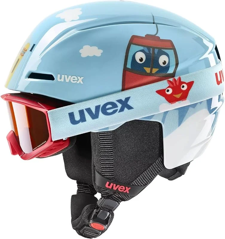 uvex Kit viti : combinaison légère et élégante du casque de ski viti et des lunettes de ski Speedy Pro pour les petits enfants — Equipement ski