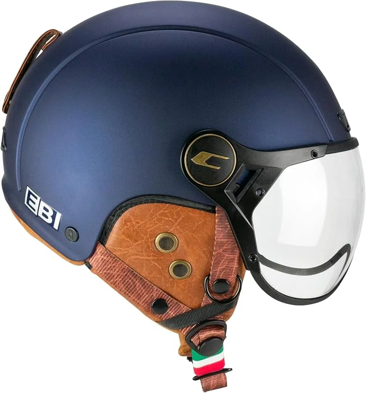 CGM Casque de vélo, Ski, E-Bike, 801V EBI Vintage Bleu satiné, M (57-58cm) — Equipement ski
