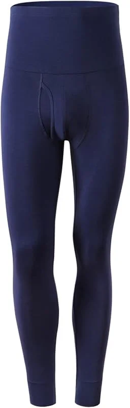sous-vêtement Thermique for Homme Pantalon de Nuit Coton Culotte Taille Haute Hiver Pantalon de Sommeil Mince Pantalon for Homme Pantalon Chaud (Color : Blue2, Taille : L) — Vetements ski