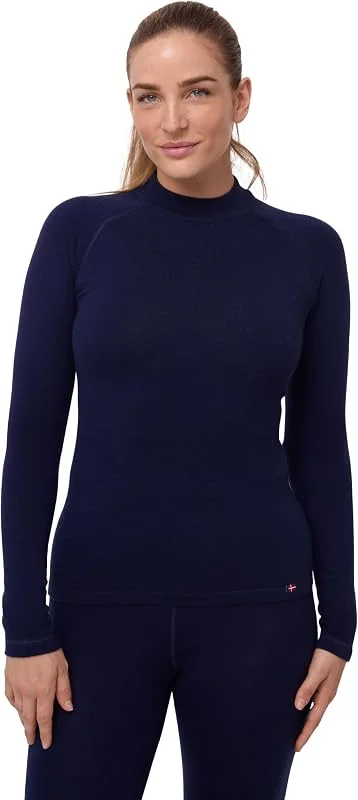 DANISH ENDURANCE Haut Thermique Mérinos Femme, 250 g, m², Froid Extrême — Vetements ski