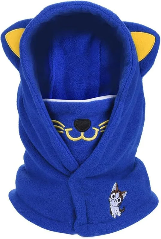 Cagoule d'hiver Thermique pour Enfants 4-12 Ans, Multifonction Coupe-Vent Masque de Ski, Bonnet en Polaire Chaude, Casquette Cache-Cou Tour de Cou écharpe pour Garçons Filles Plein Air — Equipement ski