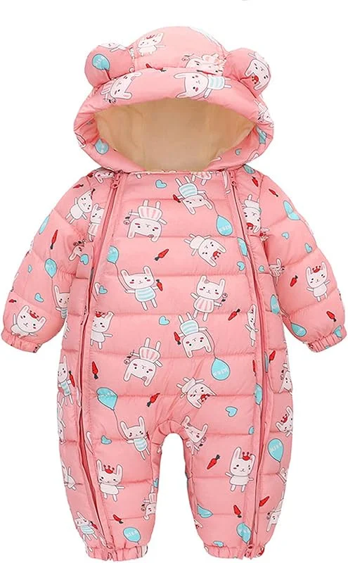 Combinaison De Neige Bébé Nouveau Né Barboteuse Garçons Filles Imperméable Une Pièce Romper Pull Rembourré Chaud Vêtements D'Extérieur Combinaison De Ski Manteau Bebe 0-3 Mois — Vetements ski