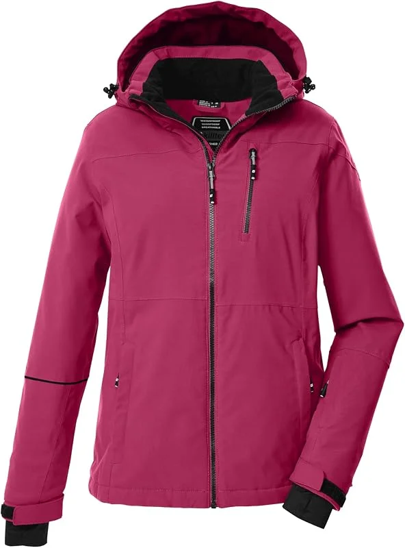 killtec Ksw 438 Wmn Ski Jckt Veste de ski, veste fonctionnelle avec capuche et jupe pare-neige Femme — Vetements ski
