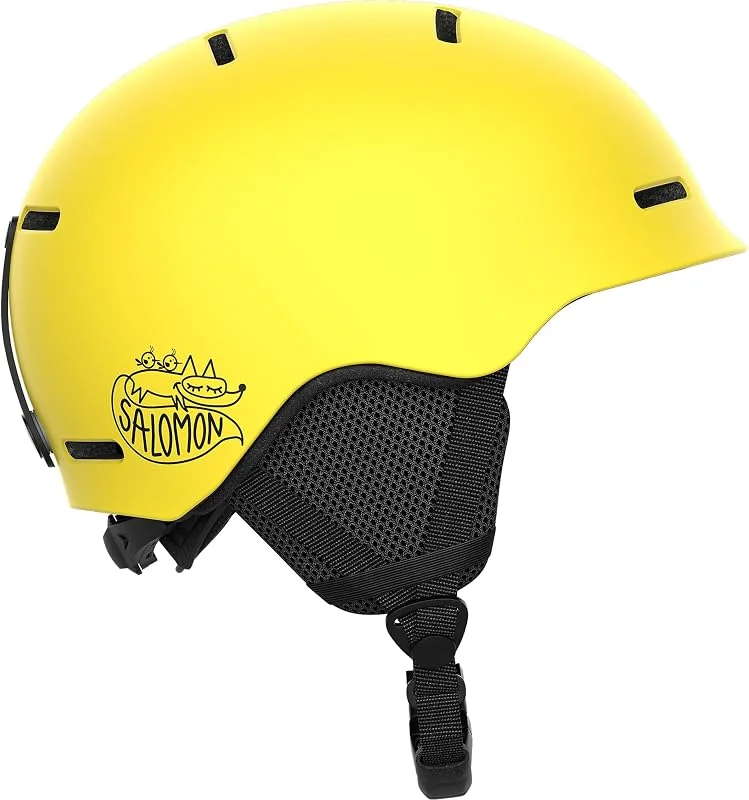 Salomon Orka Casque de Ski pour Enfant, Idéal pour Le Ski et Le Snowboard, Jaune, KM 5356 — Equipement ski