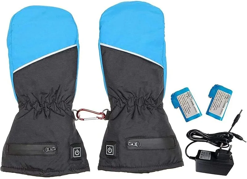 SBTXHJWCGLD Gants Chauffants électriques 3 Gants de Ski à écran Tactile réglables en température de Chauffage pour Hommes Femmes, Gants de Neige d'hiver Mitaines — Vetements ski