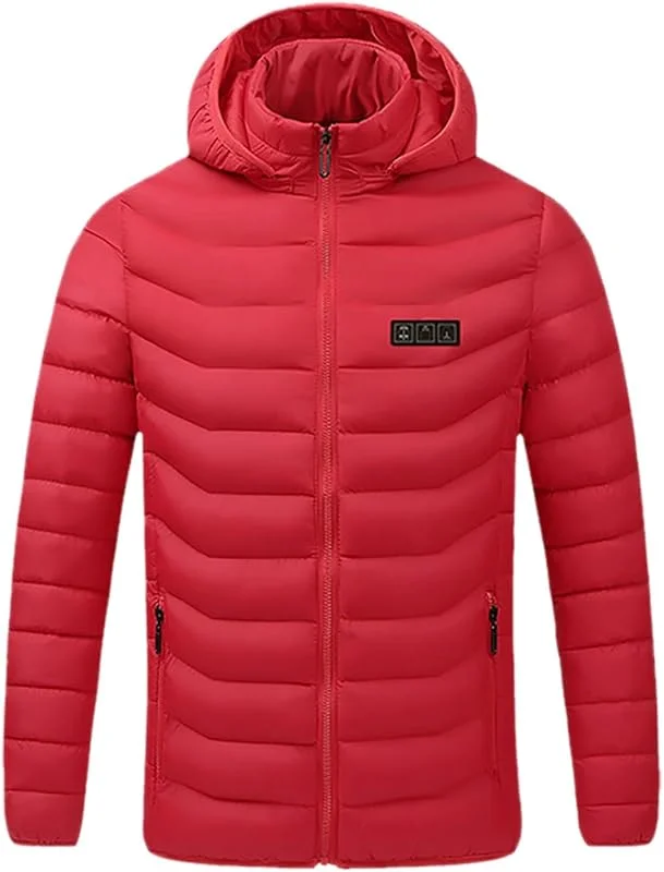 Veste Hiver Homme Sans Batterie Gilet Chauffant Lavable Manteau Doudoune Femme Chauffante Chaud 3 Niveaux De Chauffag Zones Pour Moto Ski Chasse Extérieur Sport — Vetements ski