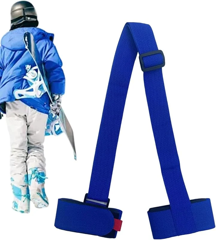 Générique Porte-skis à bandoulière, sangle de transport de ski - Sangles de ski Porte-skis réglables en nylon, Porte-Skis confortables, sangle de fixation Portable pour le Ski de montagne — Equipement ski