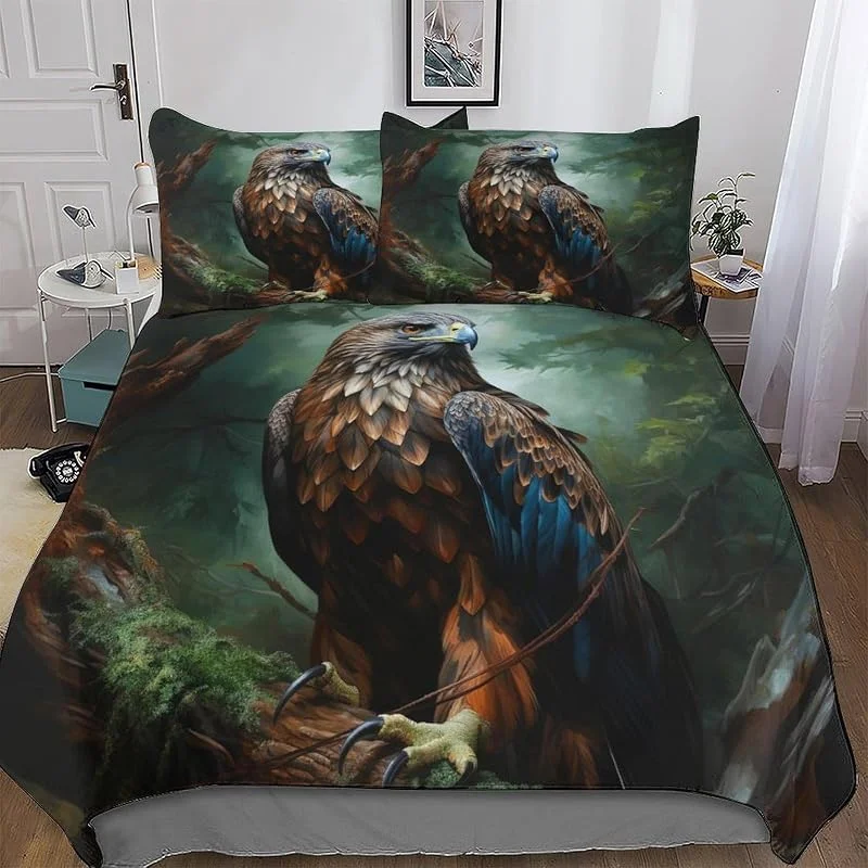 Animal Aigle Parure De Lit 3 Pièces avec Taie d'oreiller Douce Microfibre Housse De Couette pour EnfFourmis Adultes Double (200x200cm) — Equipement ski