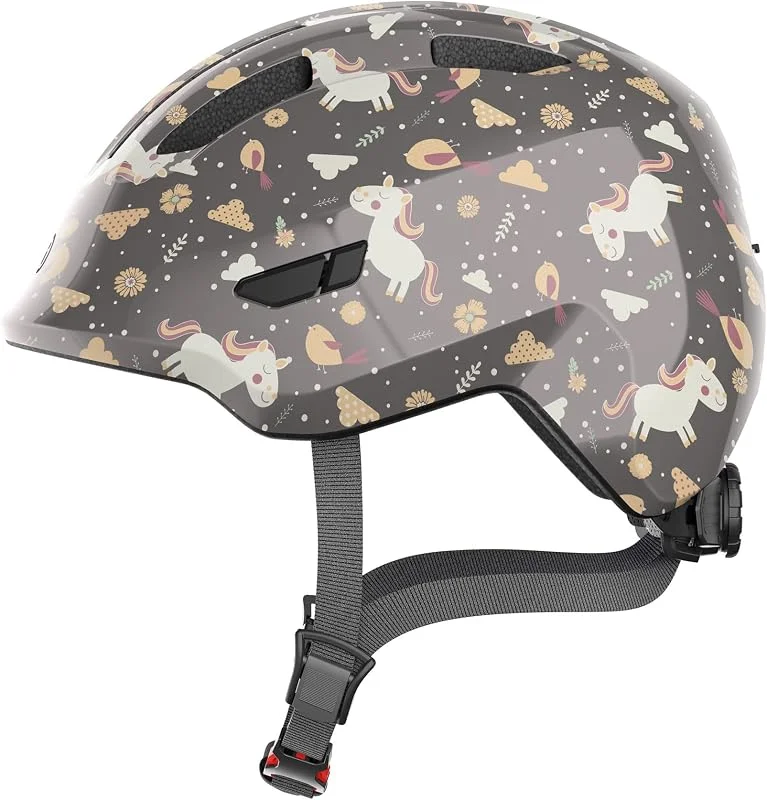 ABUS Casque pour Enfants Smiley 3.0 - Casque de vélo avec Coupe Basse, Designs adaptés aux Enfants & Place pour Une Tresse - pour Filles et garçons — Equipement ski