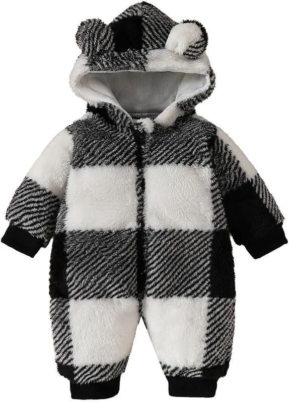 Bébé Hiver Combinaison De Neige Barboteuse Fille Manteau À Capuche Garçon Vestes Ski Garçons Body 1 Mois Veste Bebe 18 D'Extérieur D'Hiver Tenues 0-24 mois — Vetements ski