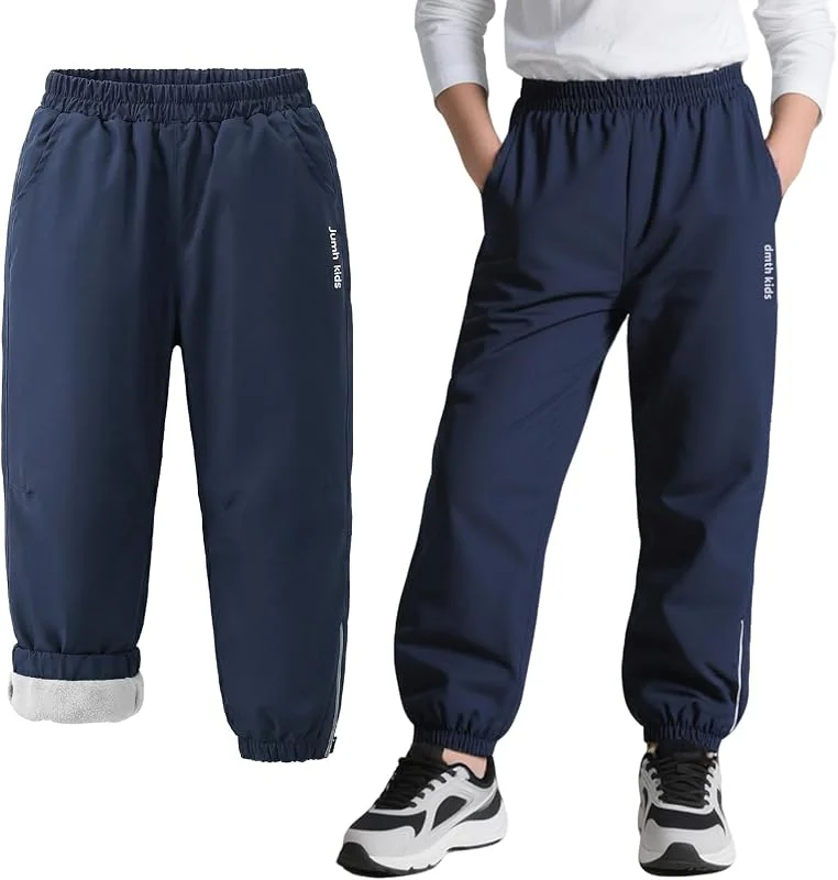 Imperméable Pantalon Softshell Chaud Doublé Polaire pour Enfant — Vetements ski
