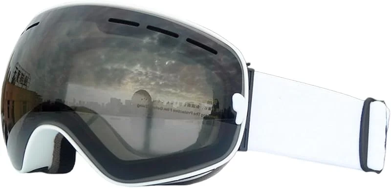 Lunettes de neige – Lunettes de protection UV – Masque de snowboard – Masque de ski anti-buée avec sangle réglable pour sports de plein air, vélo, ski, planche à neige, homme — Equipement ski