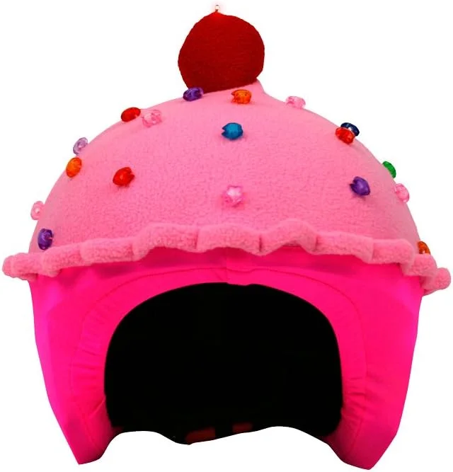 COOLCASC Multisport Couvre-Casque LED Cup Cake à la Fraise — Equipement ski