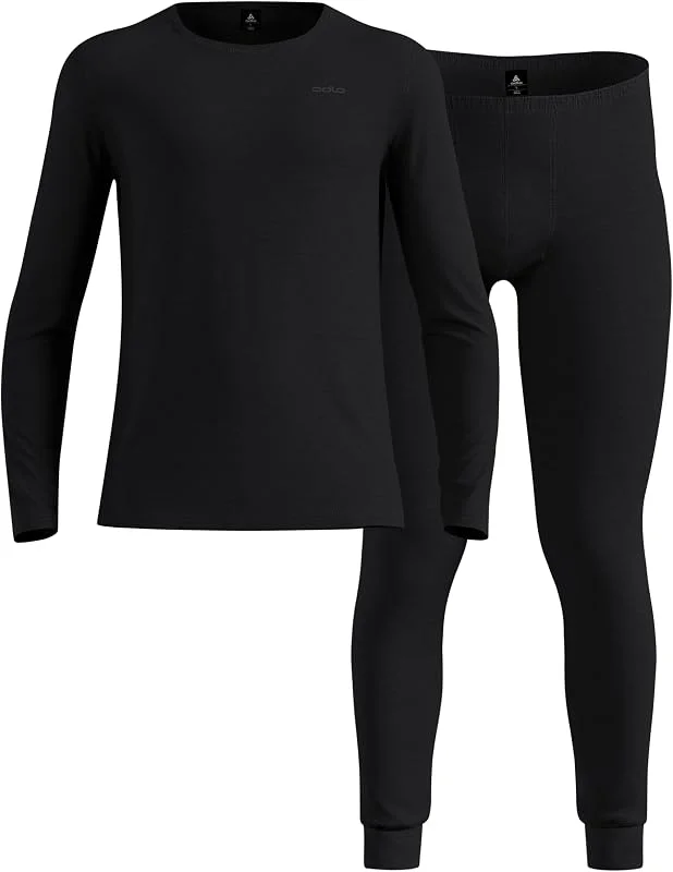 Odlo Merino Fundamentals Set Long Jeu de Couches de Base Homme — Vetements ski